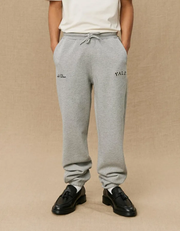 Kids Les Deux Yale Yale Sweatpants KIDS 8211 Light Grey MelangeBlack