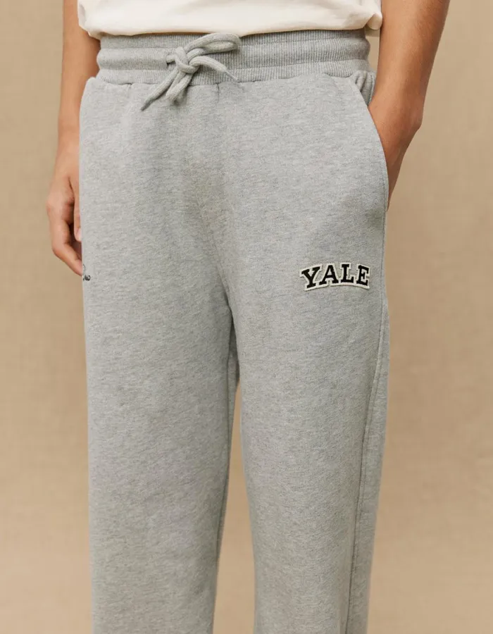 Kids Les Deux Yale Yale Sweatpants KIDS 8211 Light Grey MelangeBlack