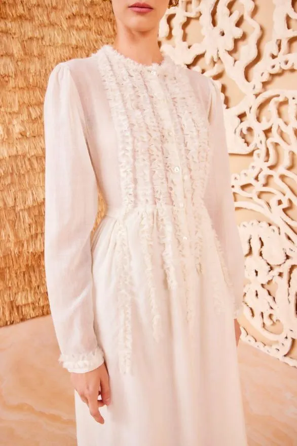 Leonie Dress Cowrie Women Ulla Johnson Dresses Leonie Dress Cowrie Women Ulla Johnson Dresses