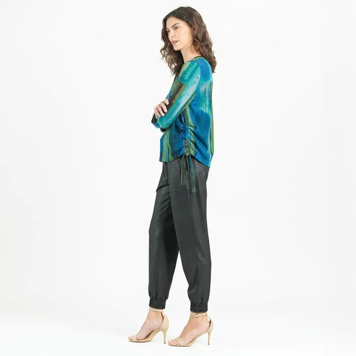 Lightweight Cozy 8211 Side PullTie Sweater Top 8211 Paint Stroke 8211 Limited Sizes XSSM Women Clara Sunwoo Sweaters