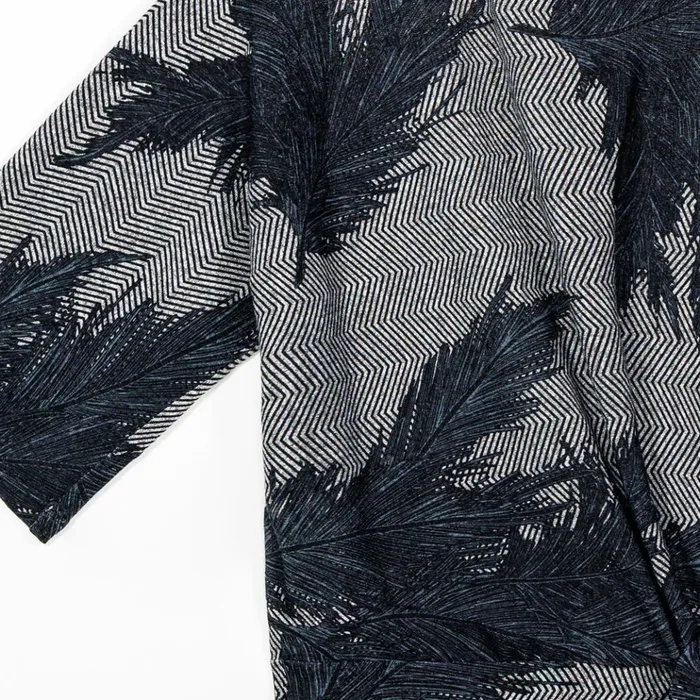 Lightweight Cozy 8211 Side Tie Sweater Top 8211 Feather Print 8211 Final Sale Women Clara Sunwoo Sweaters