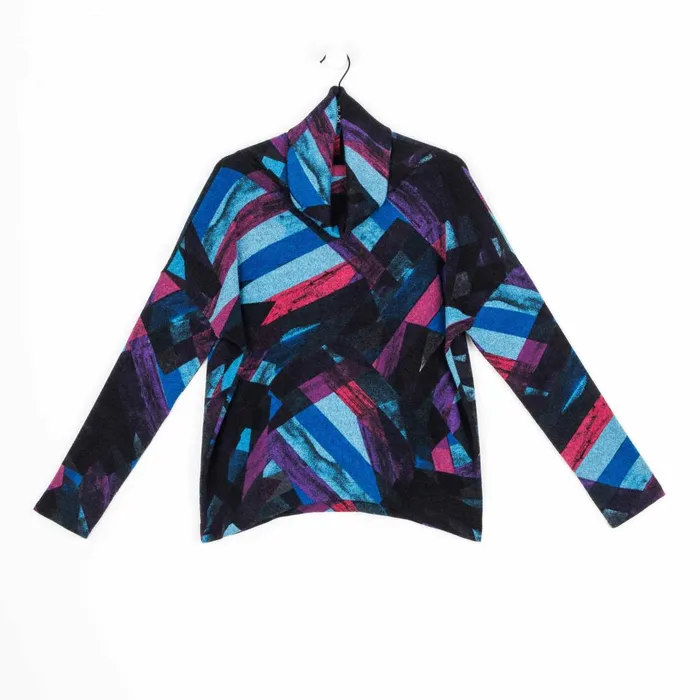 Lightweight Cozy 8211 Tipped Hem Sweater Top 8211 Ribbon Stripe 8211 Final Sale Women Clara Sunwoo Sweaters