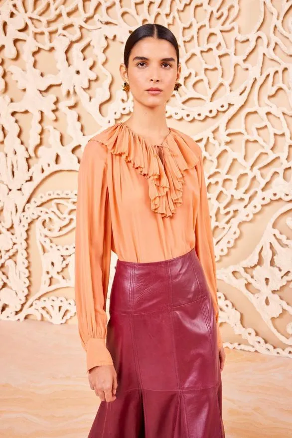 Lilia Blouse Peony Women Ulla Johnson Tops Lilia Blouse Peony Women Ulla Johnson Tops