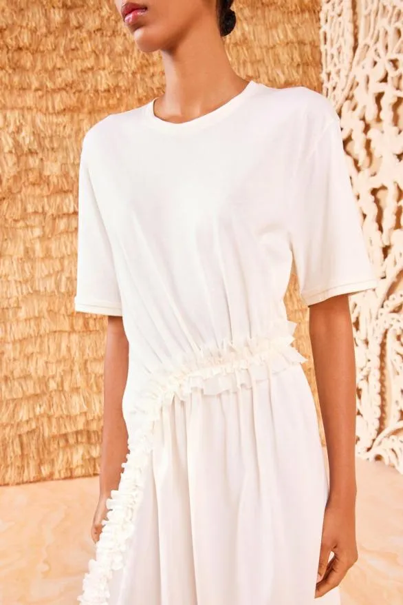 Lilia Dress Cowrie Women Ulla Johnson Dresses Lilia Dress Cowrie Women Ulla Johnson Dresses