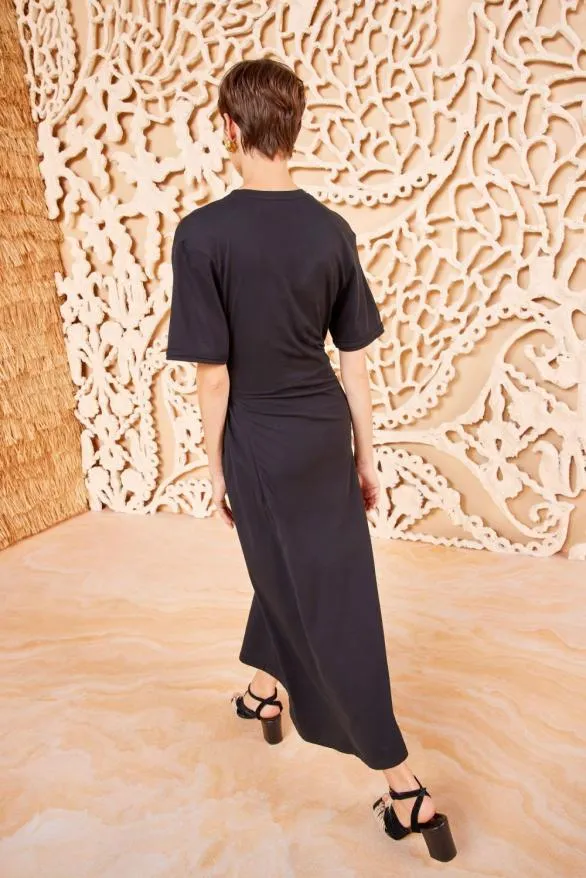 Lilia Dress Noir Women Ulla Johnson Dresses Lilia Dress Noir Women Ulla Johnson Dresses