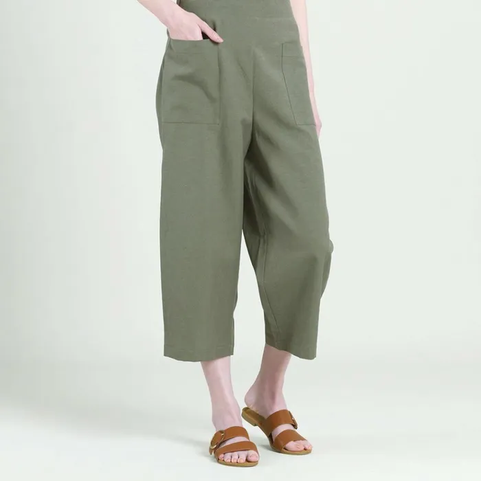 Linen Knit 8211 Front Pocket Low Drop Cropped Pant 8211 Olive 8211 Final Sale Women Clara Sunwoo Pants Skirts Linen Knit 8211 Front Pocket Low Drop Cropped Pant 8211 Olive 8211 Final Sale Women Clara Sunwoo Pants Skirts