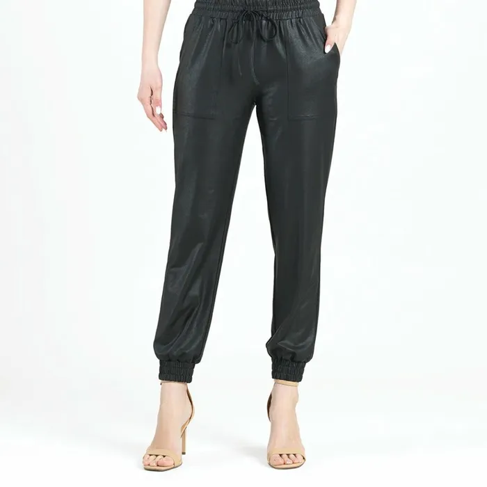 Liquid Leather Drawstring Jogger Pant 8211 Black Women Clara Sunwoo Pants Skirts Liquid Leather Drawstring Jogger Pant 8211 Black Women Clara Sunwoo Pants Skirts