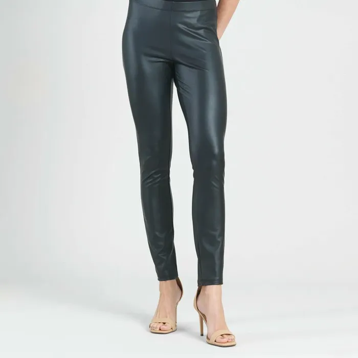 Liquid Leather Sheen Signature Legging 8211 Black Women Clara Sunwoo Pants Skirts