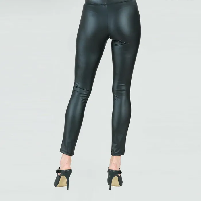 Liquid Leather Sheen Signature Legging 8211 Black Women Clara Sunwoo Pants Skirts