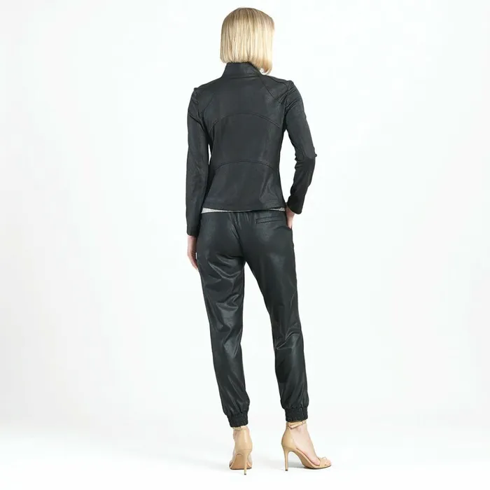 Liquid Leather Signature Jacket 8211 Black Women Clara Sunwoo Jackets Cardigans