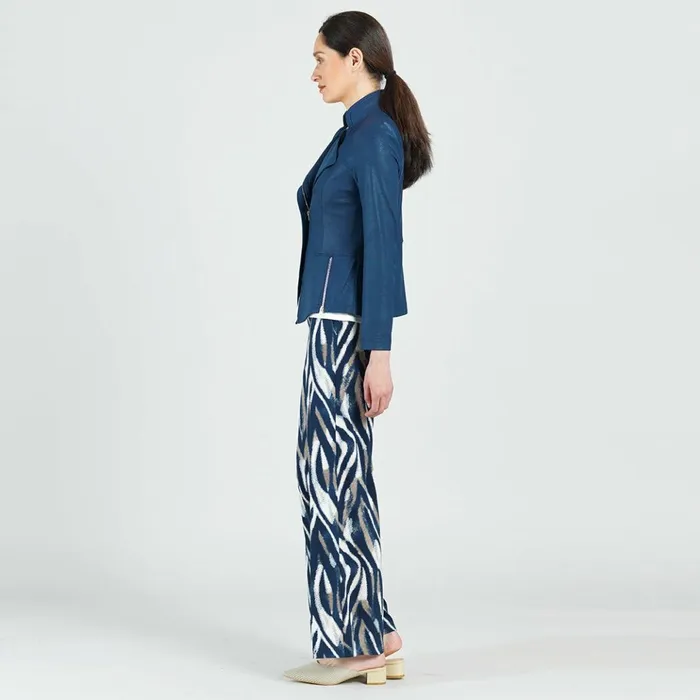 Liquid Leather Signature Jacket 8211 Navy Women Clara Sunwoo Jackets Cardigans
