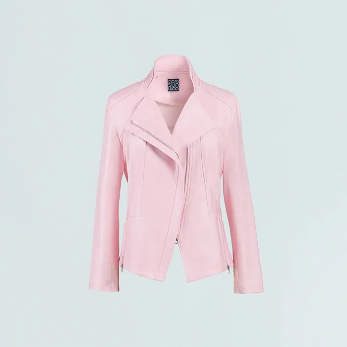 Liquid Leather Signature Jacket 8211 Pink Women Clara Sunwoo Jackets Cardigans