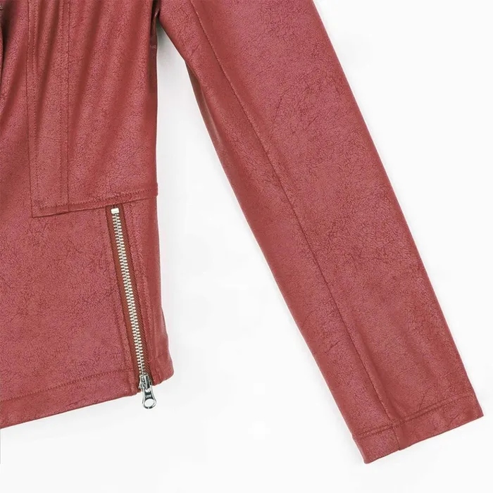 Liquid Leather Signature Jacket 8211 Ruby Women Clara Sunwoo Jackets Cardigans