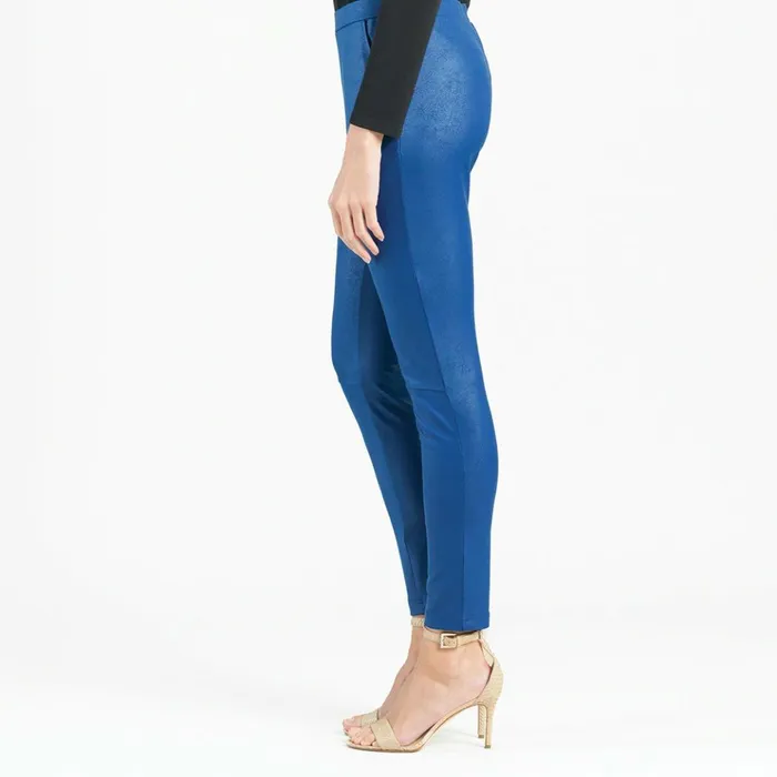 Liquid Leather Signature Skinny Pocket Pant 8211 Cobalt Women Clara Sunwoo Pants Skirts