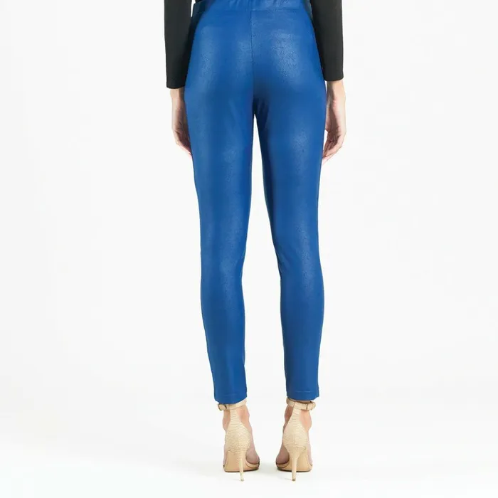 Liquid Leather Signature Skinny Pocket Pant 8211 Cobalt Women Clara Sunwoo Pants Skirts