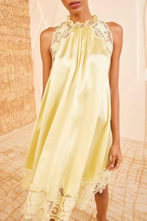 Lisette Dress Creme Women Ulla Johnson Dresses Lisette Dress Creme Women Ulla Johnson Dresses