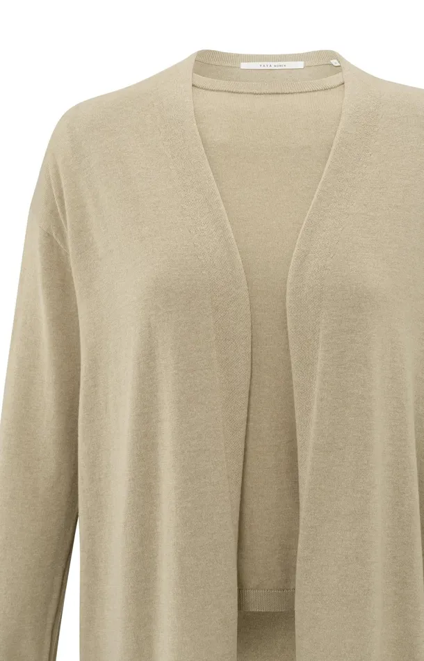 Long Cardigan With Long Sleeves And Matching Top Safari Melange Women YAYA Cardigans Long Cardigan With Long Sleeves And Matching Top Safari Melange Women YAYA Cardigans