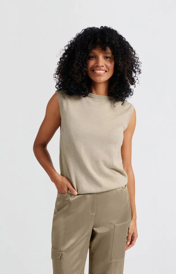 Long Cardigan With Long Sleeves And Matching Top Safari Melange Women YAYA Cardigans Long Cardigan With Long Sleeves And Matching Top Safari Melange Women YAYA Cardigans