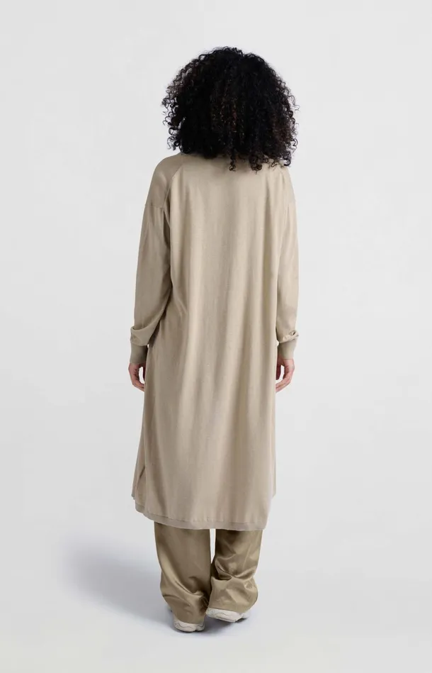 Long Cardigan With Long Sleeves And Matching Top Safari Melange Women YAYA Cardigans Long Cardigan With Long Sleeves And Matching Top Safari Melange Women YAYA Cardigans