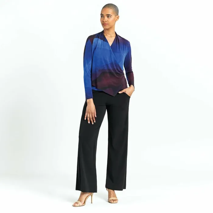 Long Sleeve Crossover Faux Wrap Top 8211 Purple Watercolor 8211 Final Sale Women Clara Sunwoo Tops Tunics Long Sleeve Crossover Faux Wrap Top 8211 Purple Watercolor 8211 Final Sale Women Clara Sunwoo Tops Tunics