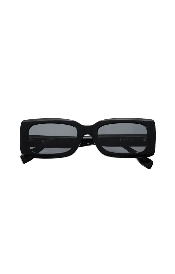 Lucy Sunglasses Square Shaped In Black Black Women YAYA Sunglasses