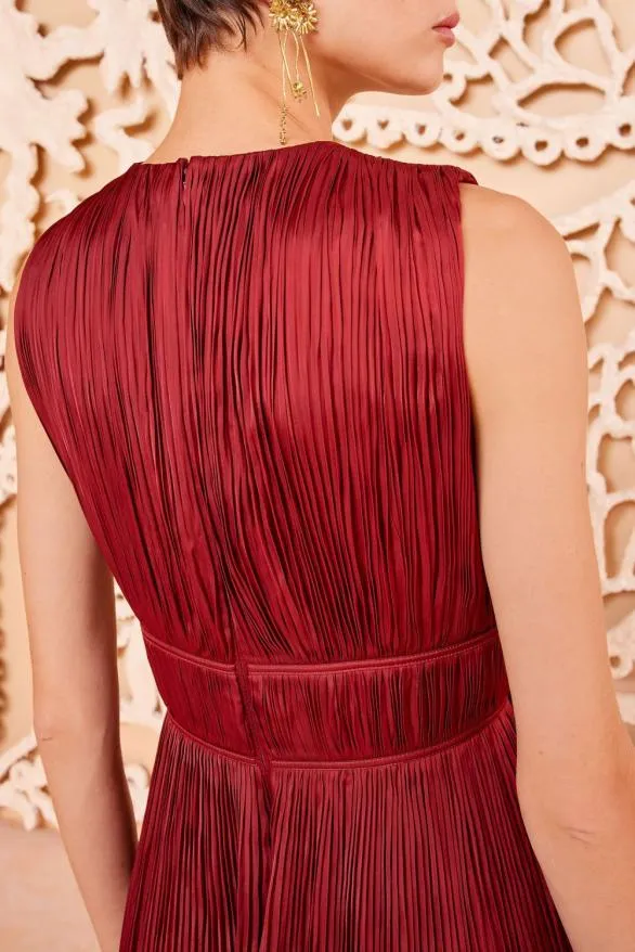 Luisa Dress Claret Women Ulla Johnson Dresses Luisa Dress Claret Women Ulla Johnson Dresses