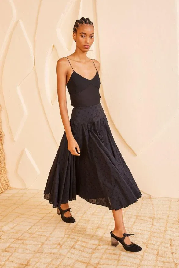 Luisa Skirt Noir Women Ulla Johnson Skirts And Shorts