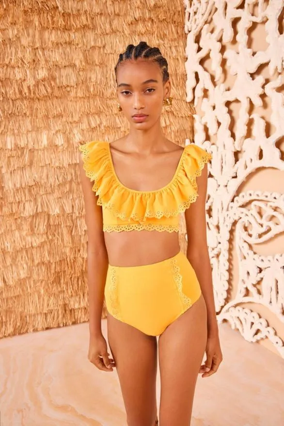 Lunaire Bikini Bottom Canary Women Ulla Johnson Swimwear