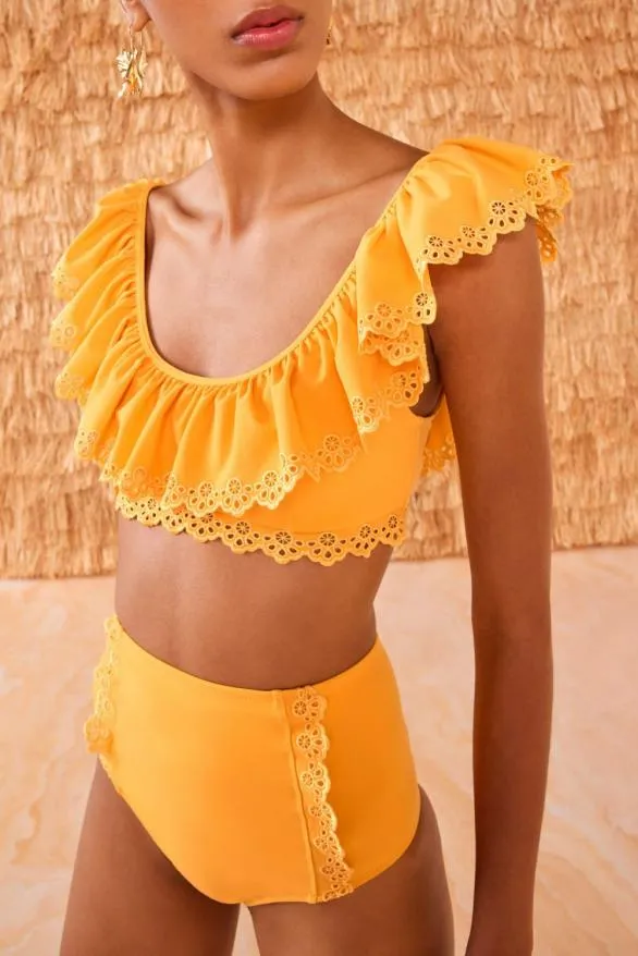 Lunaire Bikini Bottom Canary Women Ulla Johnson Swimwear Lunaire Bikini Bottom Canary Women Ulla Johnson Swimwear