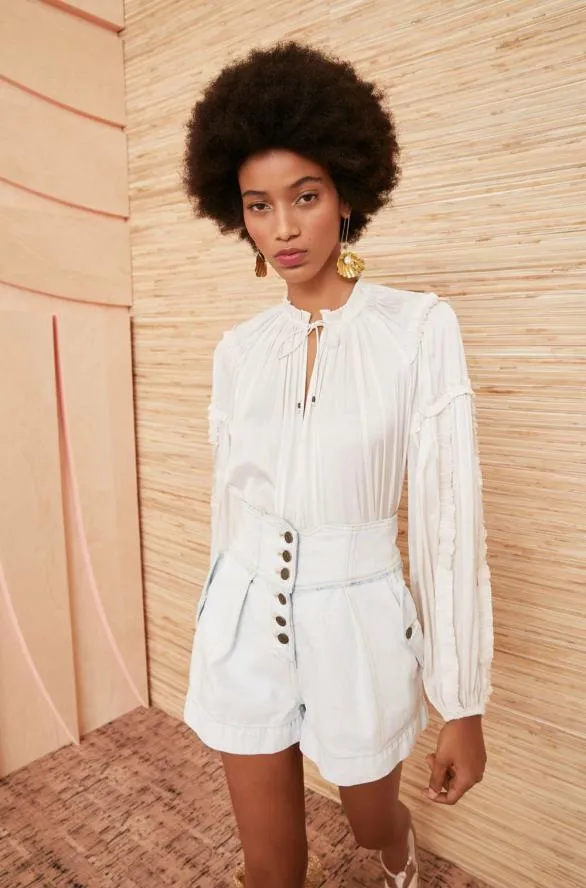 Maeve Blouse Blanc Women Ulla Johnson Tops