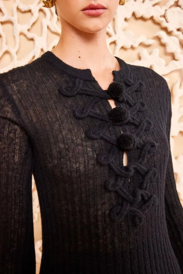 Magda Top Noir Women Ulla Johnson Knits Magda Top Noir Women Ulla Johnson Knits