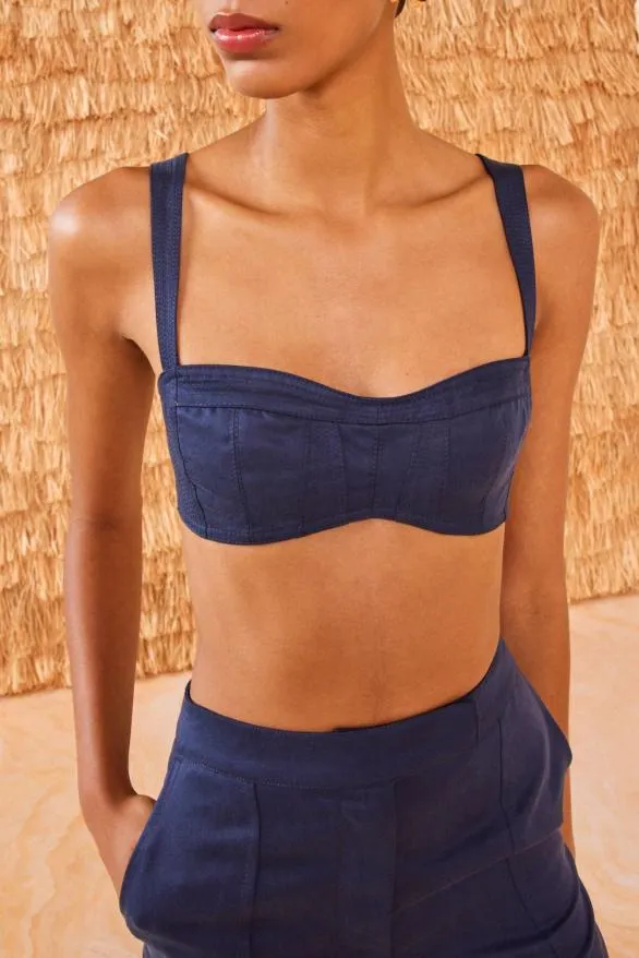 Maia Top Sapphire Women Ulla Johnson Tops Maia Top Sapphire Women Ulla Johnson Tops