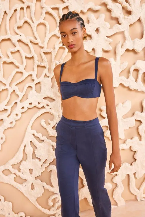 Maia Top Sapphire Women Ulla Johnson Tops Maia Top Sapphire Women Ulla Johnson Tops
