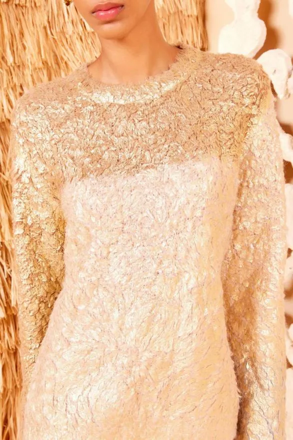 Manet Sweater Gilt Women Ulla Johnson Knits Manet Sweater Gilt Women Ulla Johnson Knits