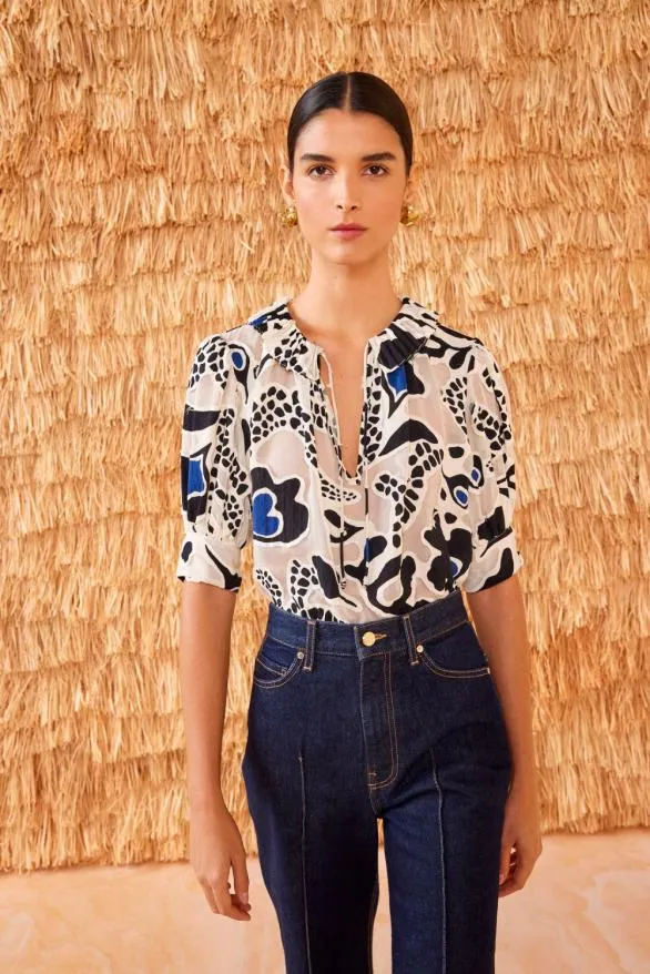 Marcella Top Porcelain Women Ulla Johnson Tops Marcella Top Porcelain Women Ulla Johnson Tops