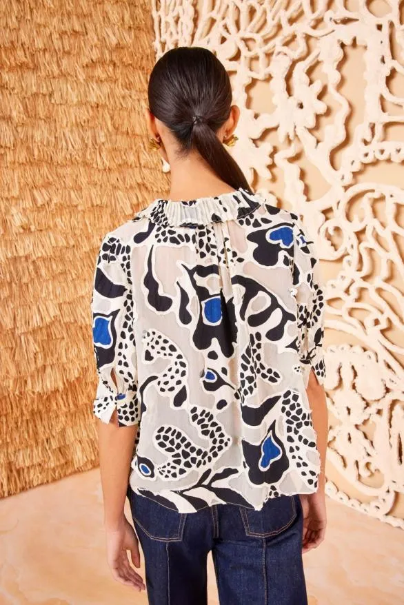 Marcella Top Porcelain Women Ulla Johnson Tops Marcella Top Porcelain Women Ulla Johnson Tops