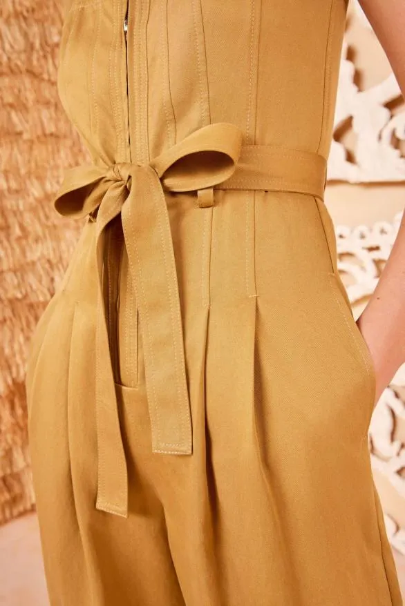 Marin Jumpsuit Fawn Women Ulla Johnson Pants And Jumpsuits Marin Jumpsuit Fawn Women Ulla Johnson Pants And Jumpsuits