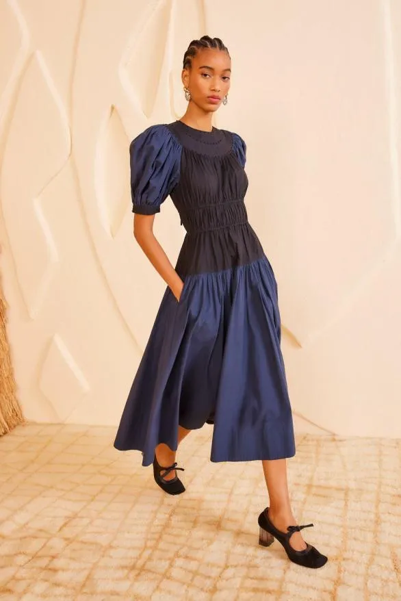 Marte Dress Twilight Colorblock Women Ulla Johnson Dresses