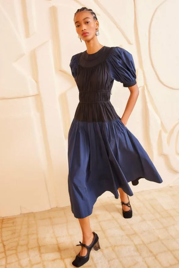 Marte Dress Twilight Colorblock Women Ulla Johnson Dresses Marte Dress Twilight Colorblock Women Ulla Johnson Dresses