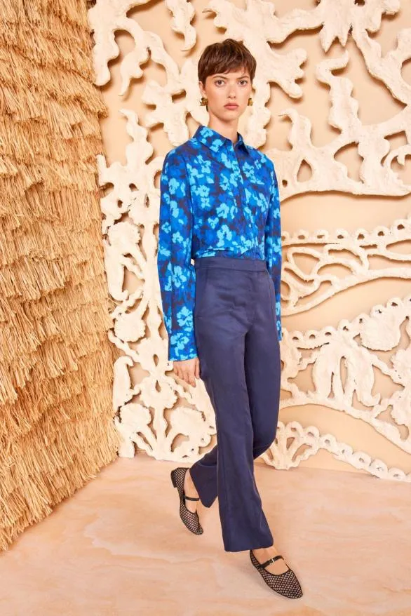 Marte Pant Sapphire Women Ulla Johnson Pants And Jumpsuits
