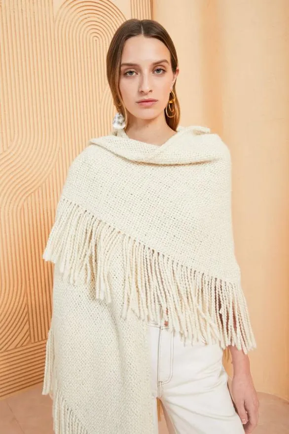 Martina Shawl Cream Women Ulla Johnson Knits