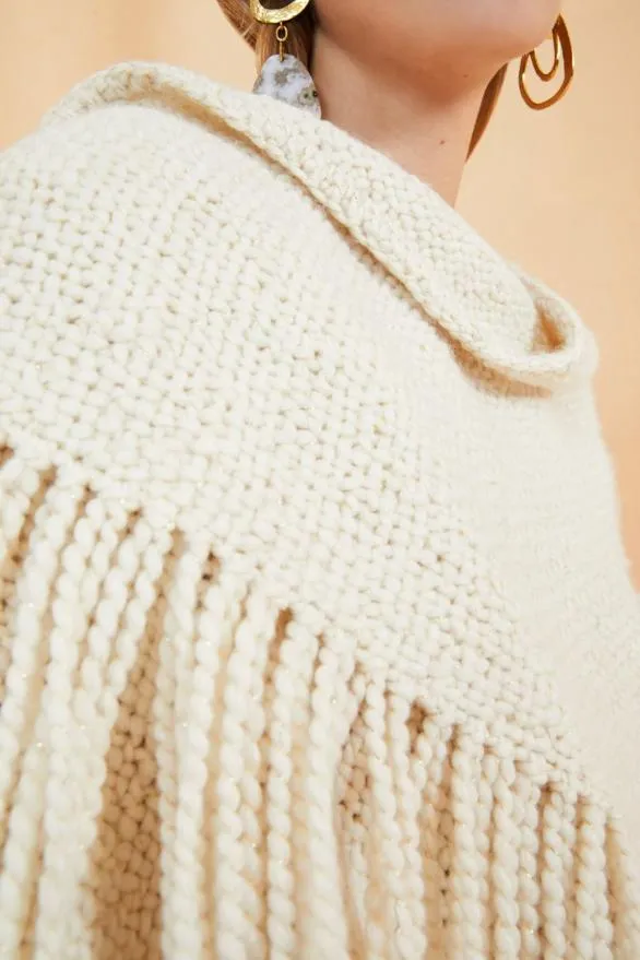 Martina Shawl Cream Women Ulla Johnson Knits Martina Shawl Cream Women Ulla Johnson Knits