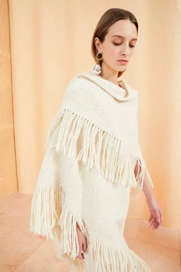 Martina Shawl Cream Women Ulla Johnson Knits Martina Shawl Cream Women Ulla Johnson Knits