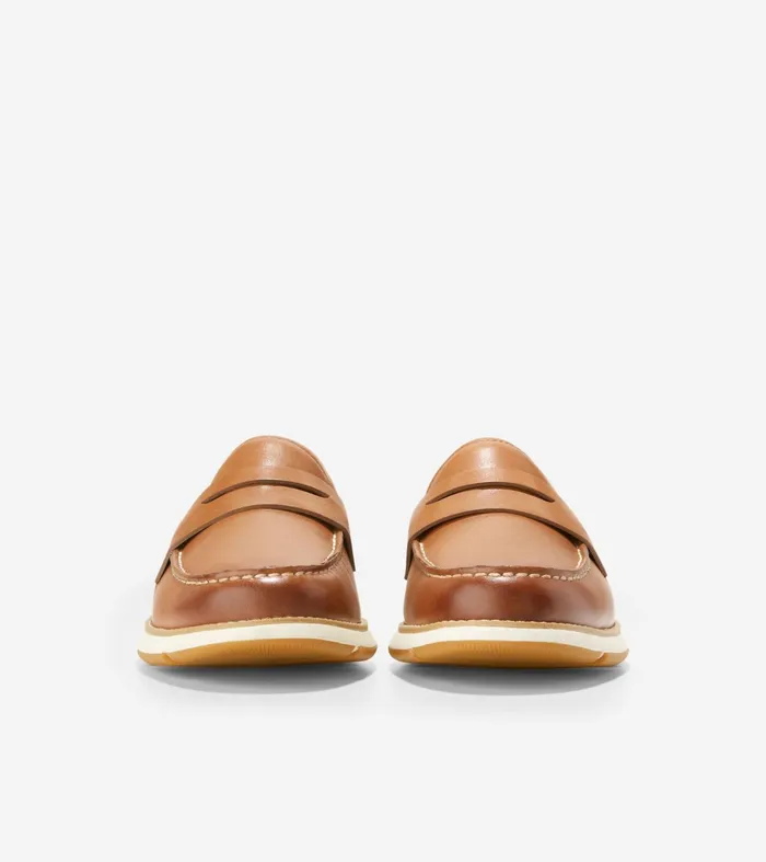 Men 4ZEROslashGRAND Loafer British Tanivory Cole Haan Loafers and Drivers