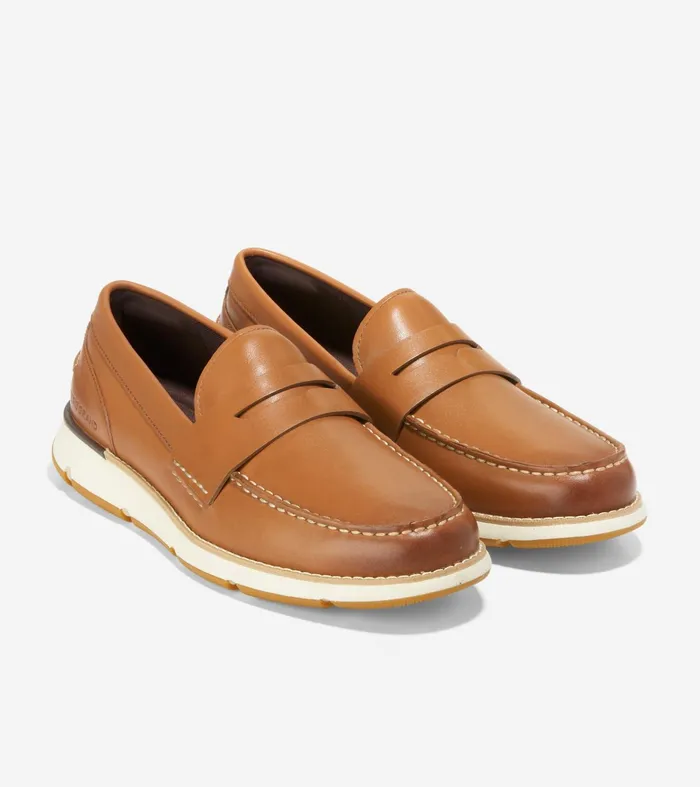 Men 4ZEROslashGRAND Loafer British Tanivory Cole Haan Loafers and Drivers