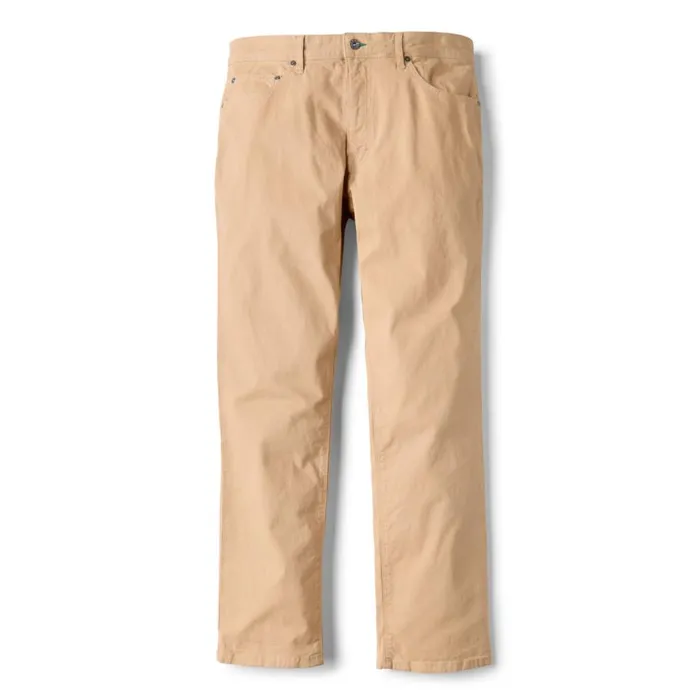 Men 5Pocket Stretch Twill Pants Desert Khaki Orvis Pants