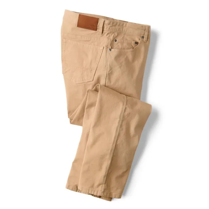 Men 5Pocket Stretch Twill Pants Desert Khaki Orvis Pants
