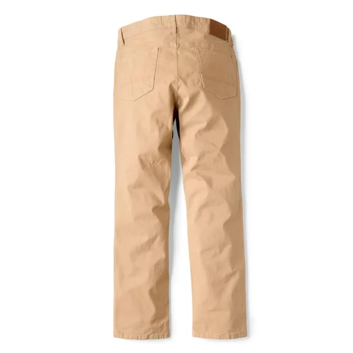 Men 5Pocket Stretch Twill Pants Desert Khaki Orvis Pants