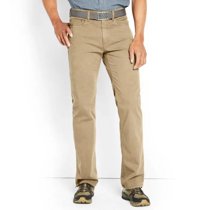 Men 5Pocket Stretch Twill Pants Desert Khaki Orvis Pants