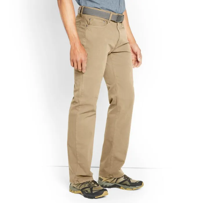 Men 5Pocket Stretch Twill Pants Desert Khaki Orvis Pants